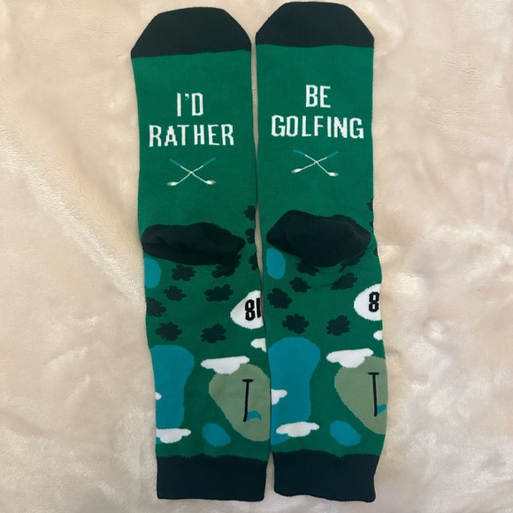 I’d rather be Golfing Socks - Picture 1 of 2